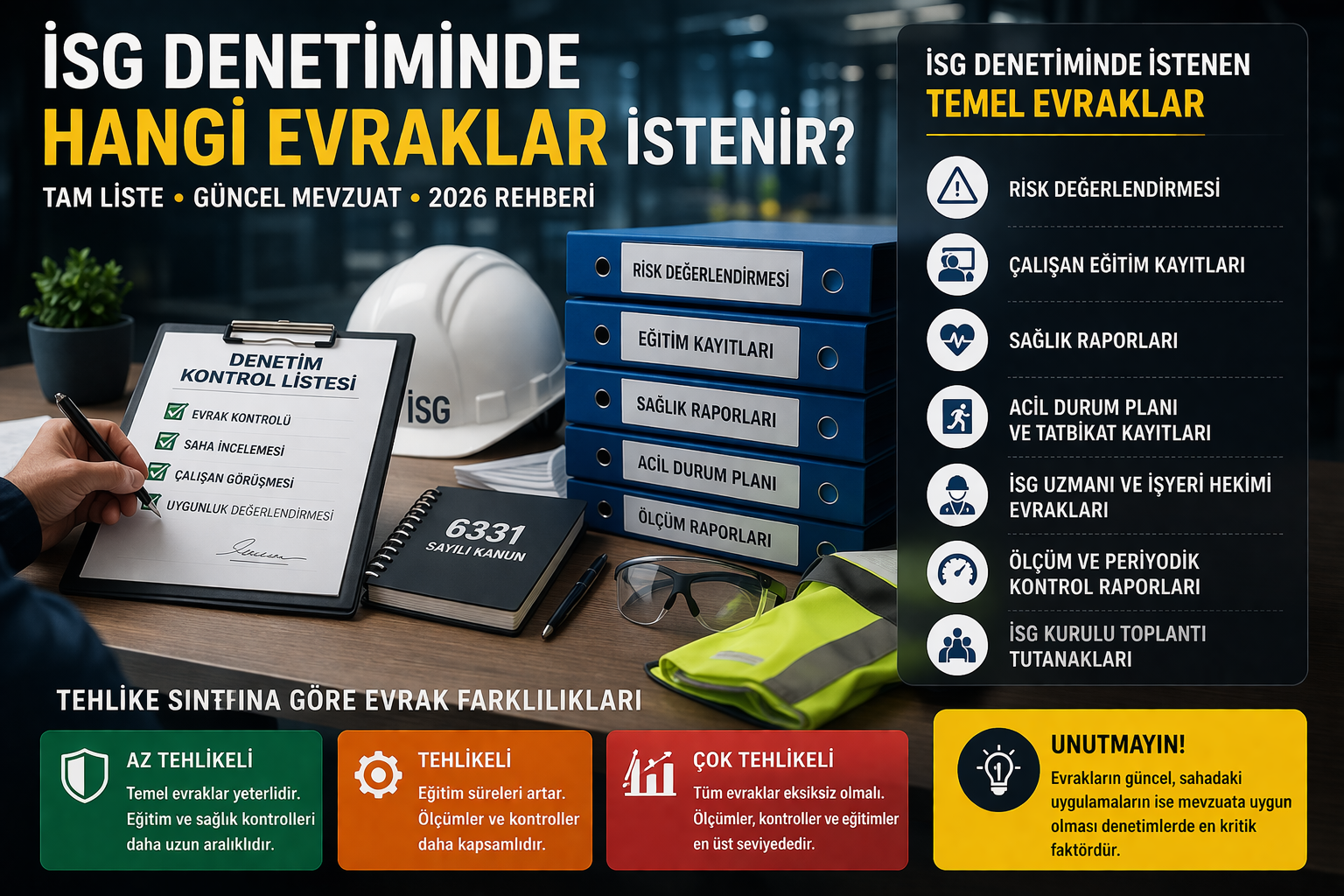 İSG Denetiminde Hangi Evraklar İstenir?
